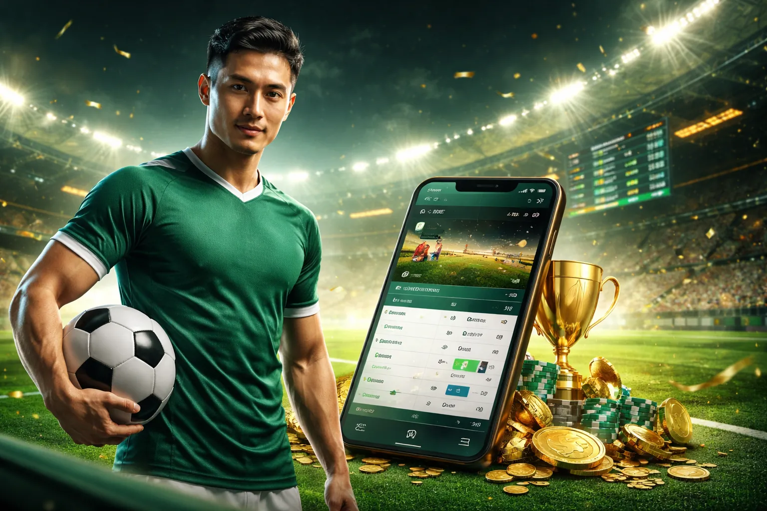 Hình ảnh cá cược thể thao năng động tại op 88